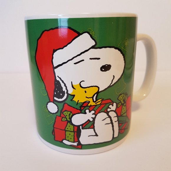 Oversize Peanuts Christmas Mug Snoopy Woodstock Jumbo Size 24 oz Mug Teacup - Picture 13 of 15